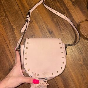 Victoria secret Blush Pink Crossbody Bag with Gold Accents